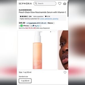 Ole Henriksen Peach Glow Niacinamide Serum with Vitamin C